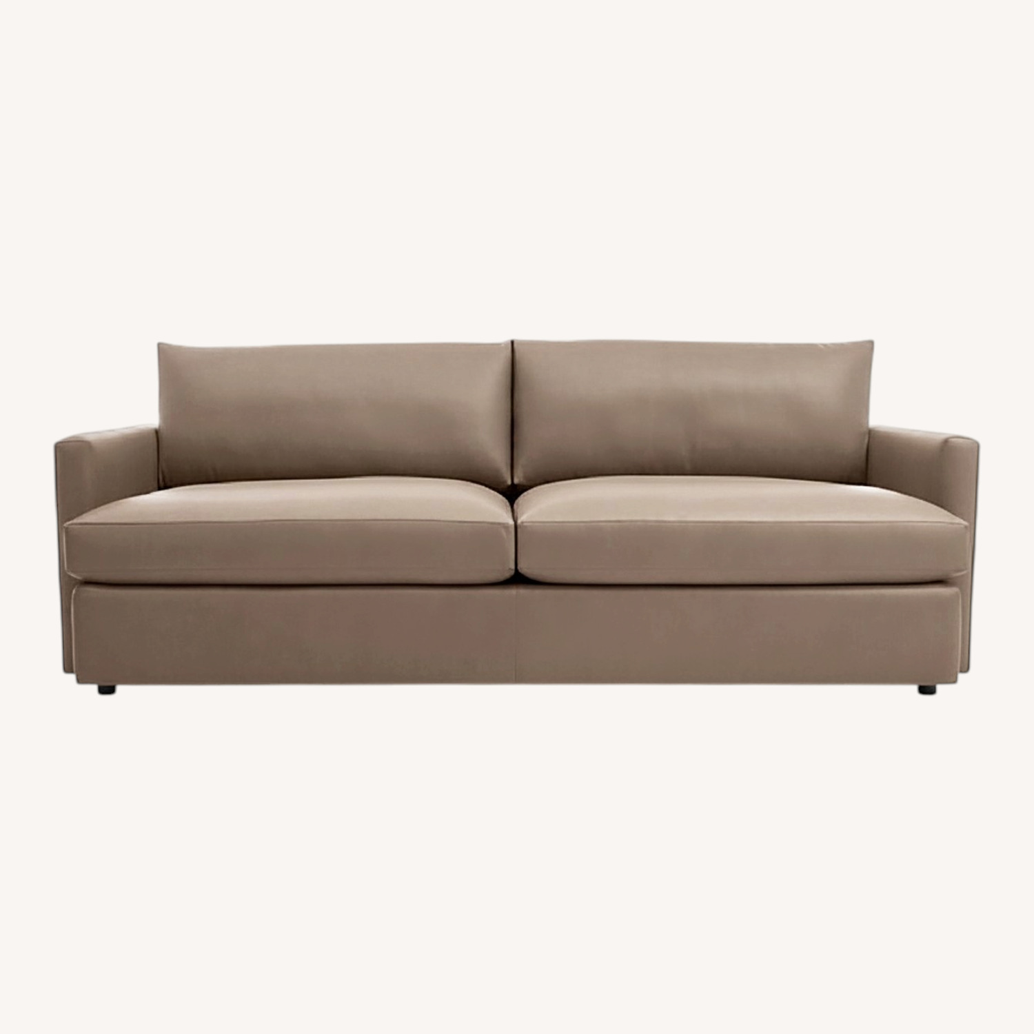 Crate & Barrel Leather 3+ Seater Sofa - image-0