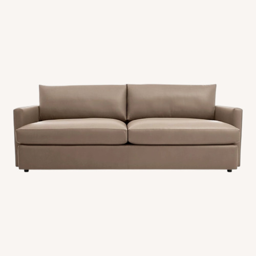 Used Crate & Barrel Leather 3+ Seater Sofa for sale on AptDeco