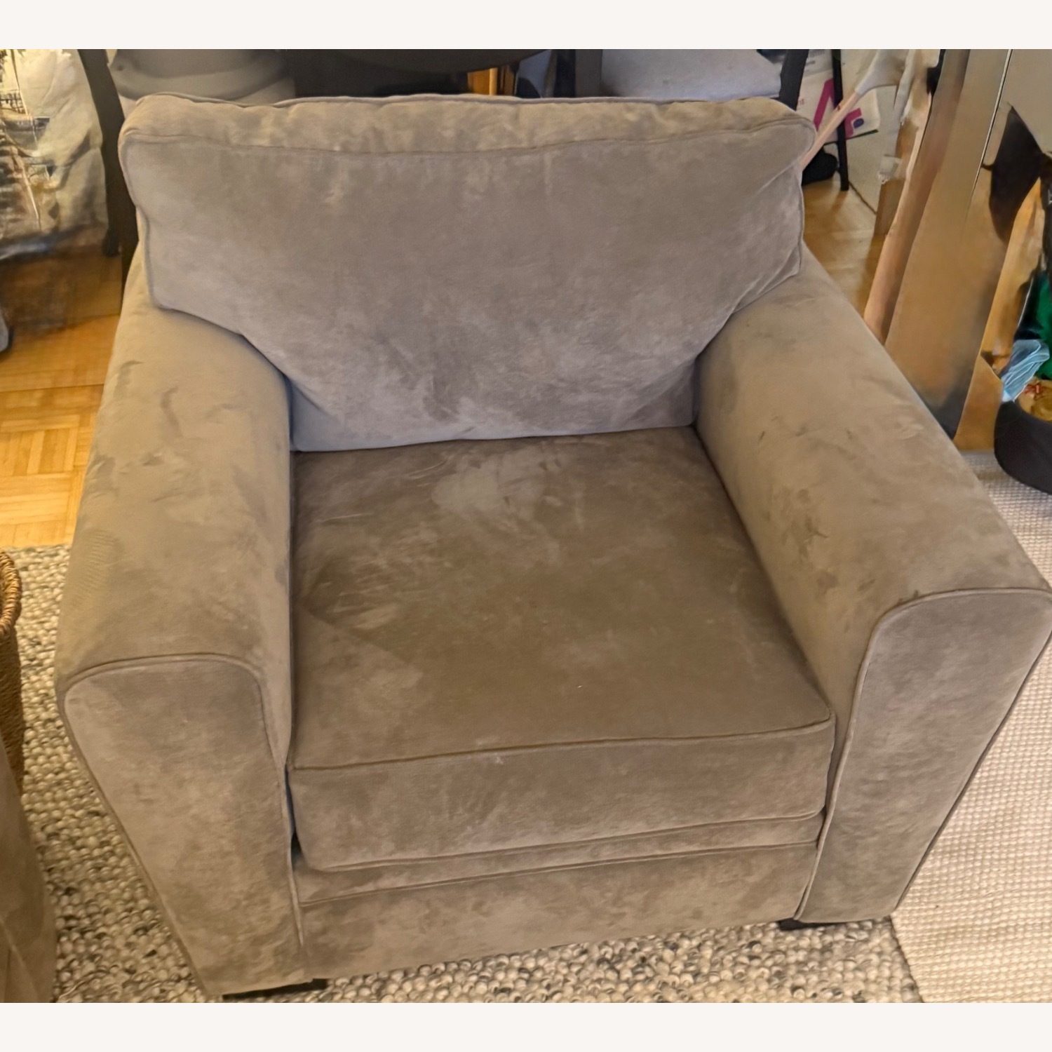 Raymour & Flanigan Artemis II Taupe/Grey Chair - image-2