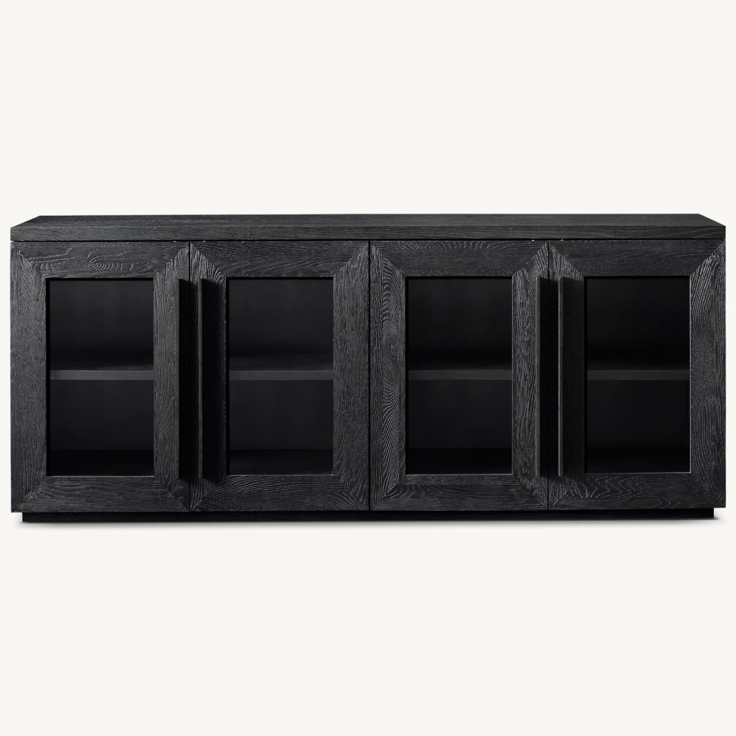 Restoration Hardware Black Wood Sideboard - image-7