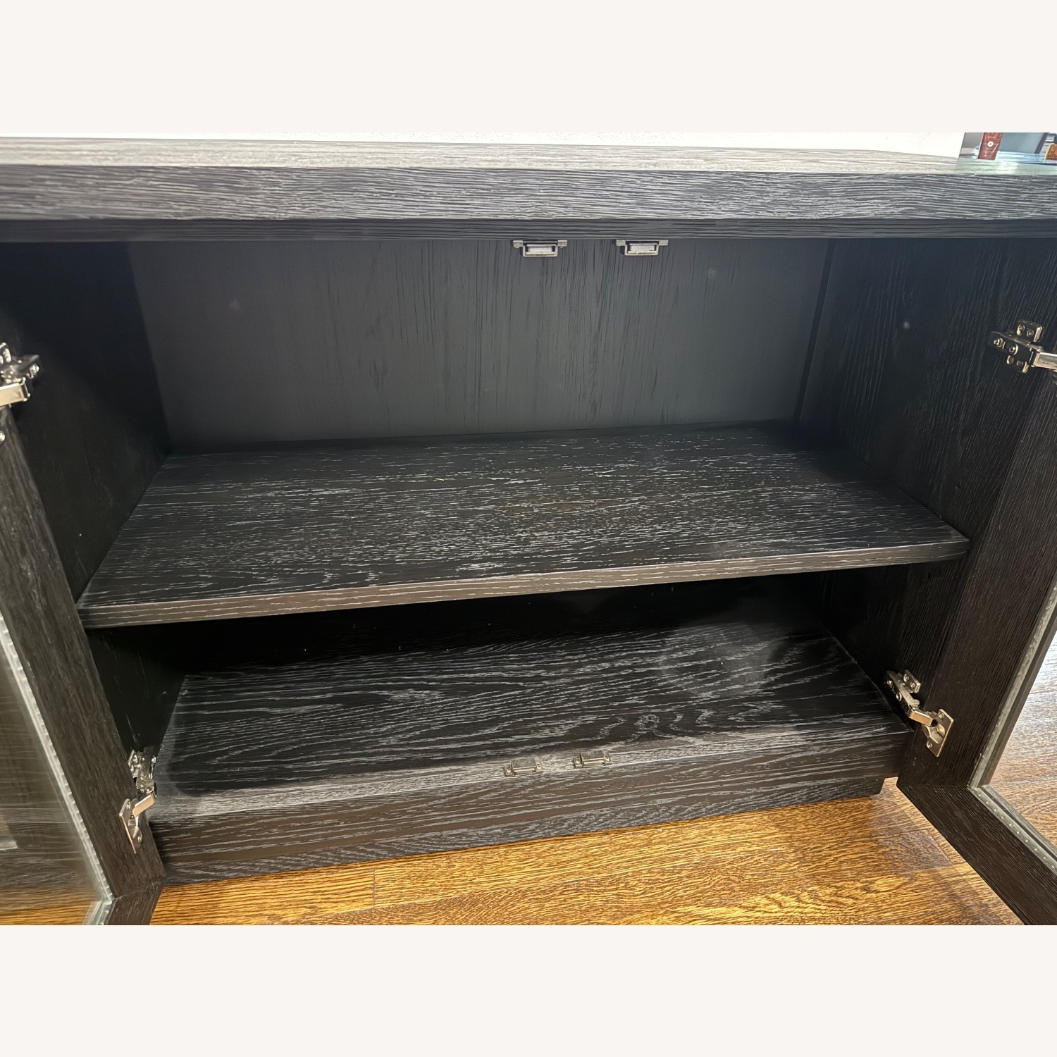 Restoration Hardware Black Wood Sideboard - image-2