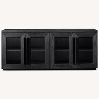 Restoration Hardware Black Wood Sideboard