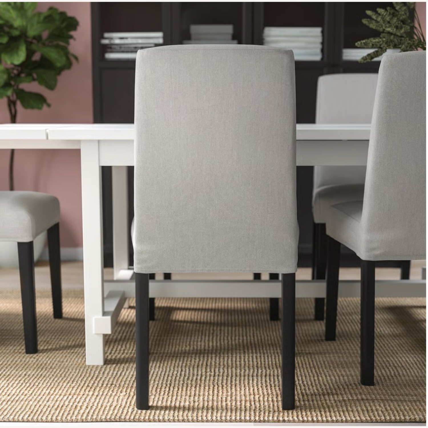 IKEA BERGMUND Light Gray Chairs - image-6