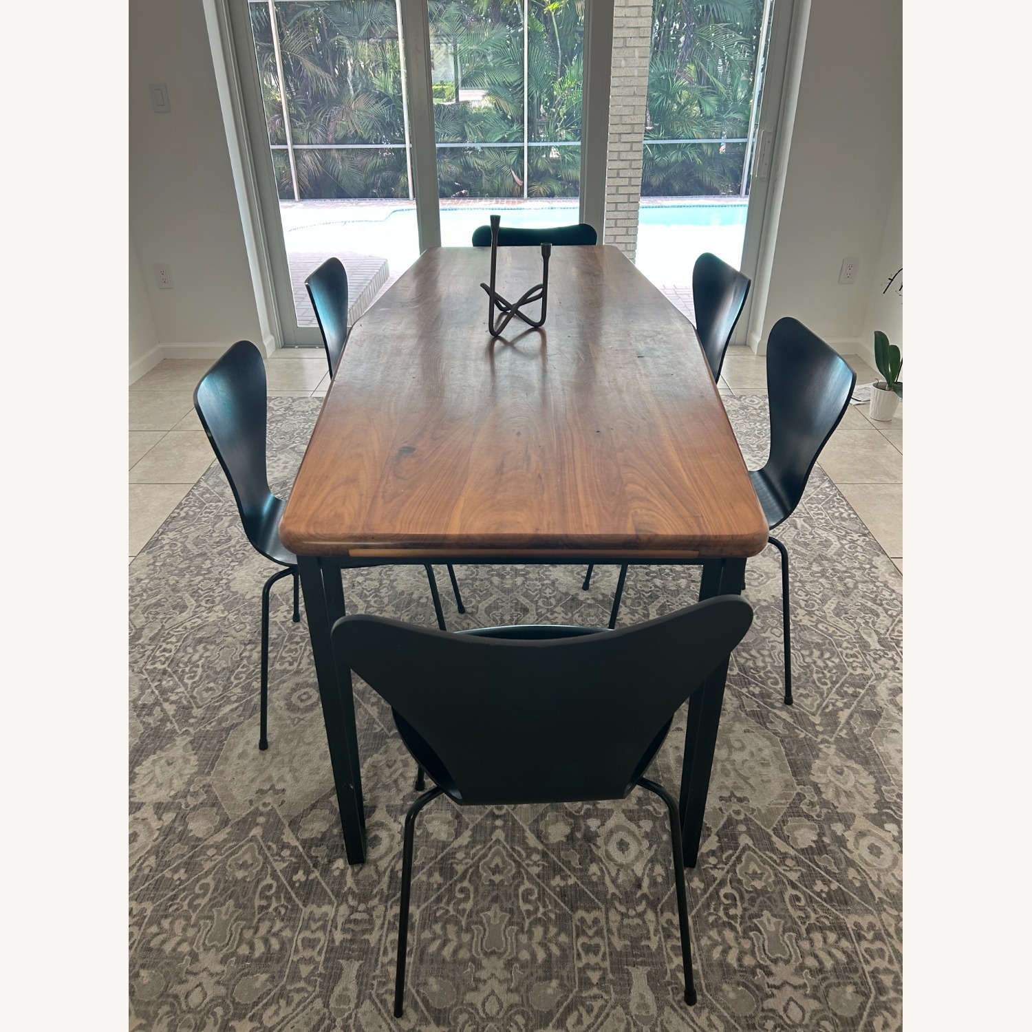 ABC Carpet and Home Dark Brown Wood Table - image-1