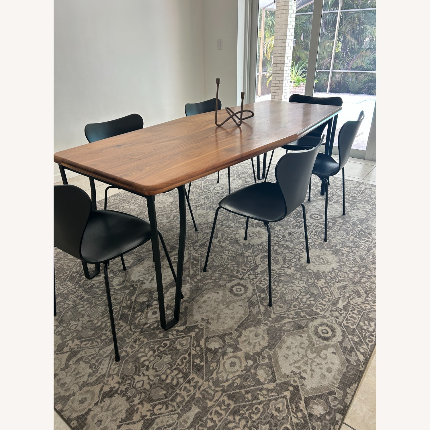 ABC Carpet and Home Dark Brown Wood Table - image-2