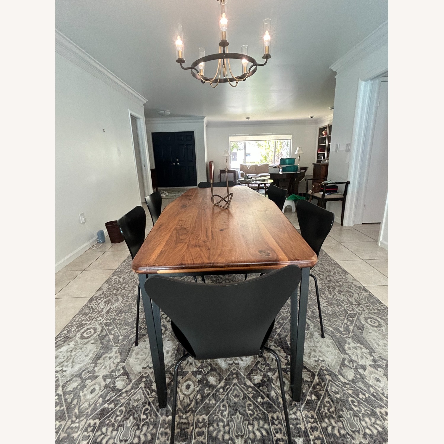 ABC Carpet and Home Dark Brown Wood Table - image-3