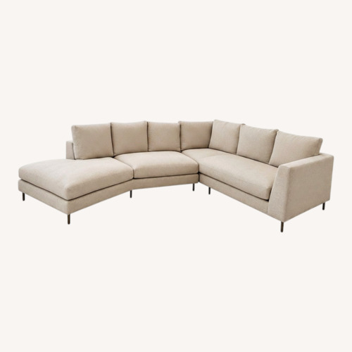 Used Room & Board Hayes Natural 2 Piece Sectional for sale on AptDeco