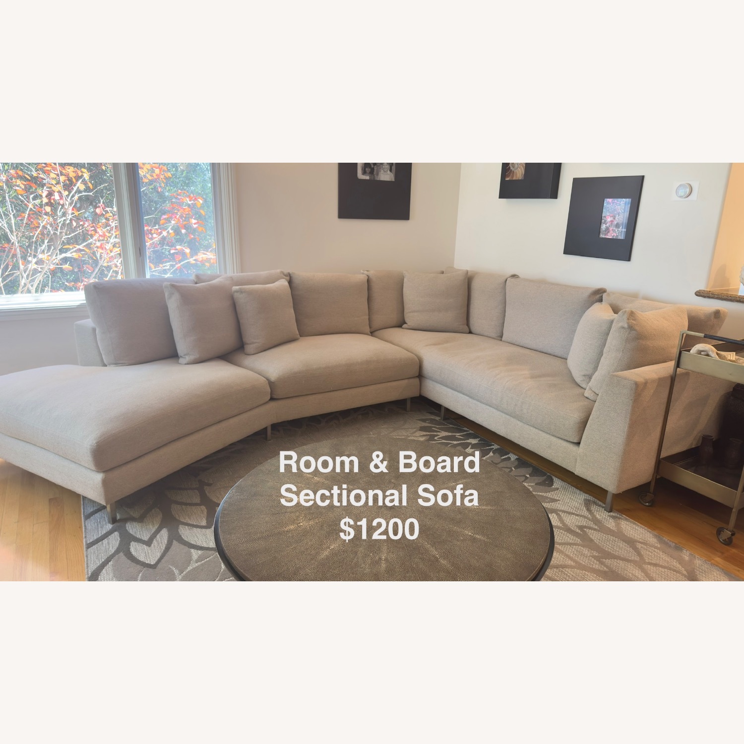 Room & Board Hayes Natural 2 Piece Sectional - image-2