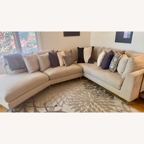 Used Room & Board Hayes Natural 2 Piece Sectional for sale on AptDeco