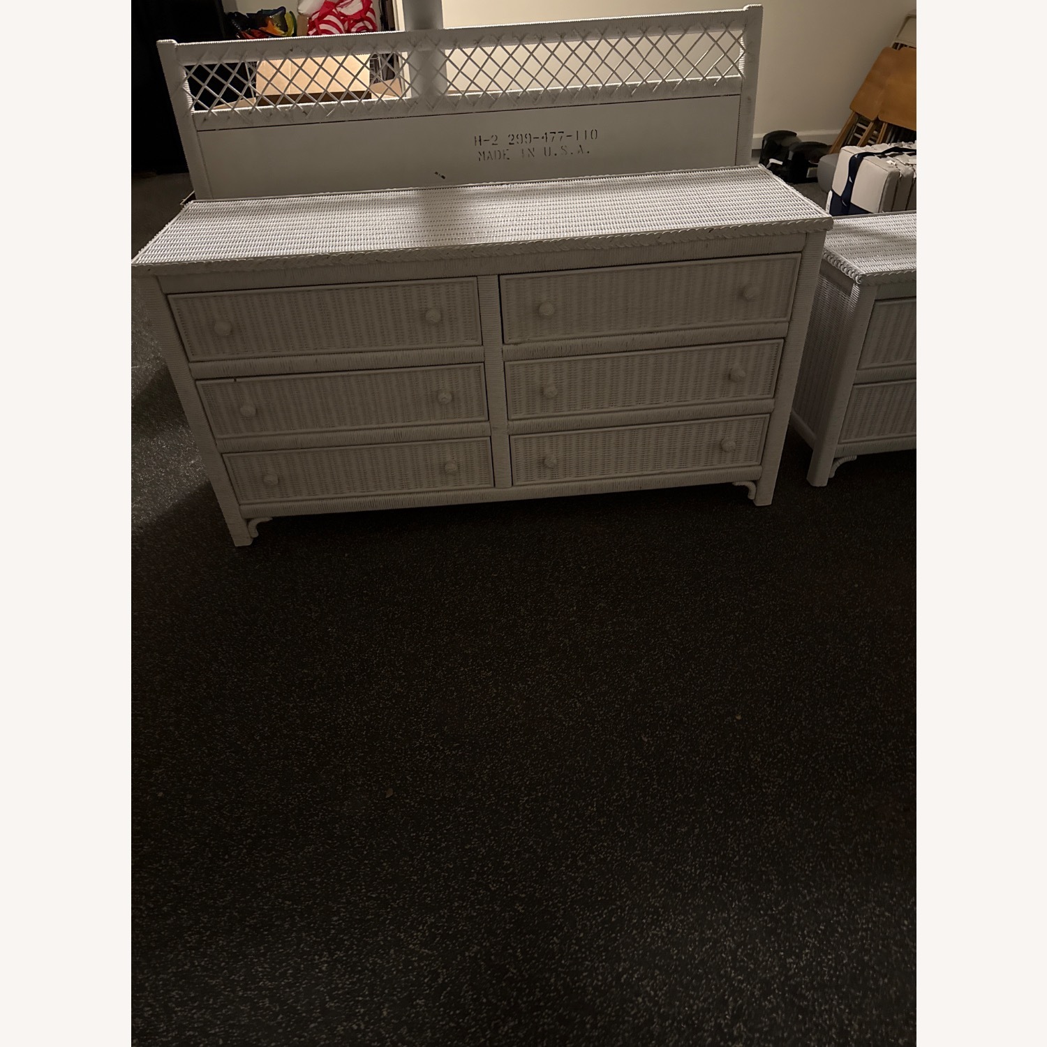 Lexington Furniture White Wicker Dresser - image-3