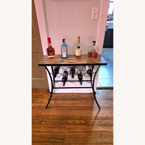 Used Pier 1 Imports Wrought Iron Bar Cart for sale on AptDeco