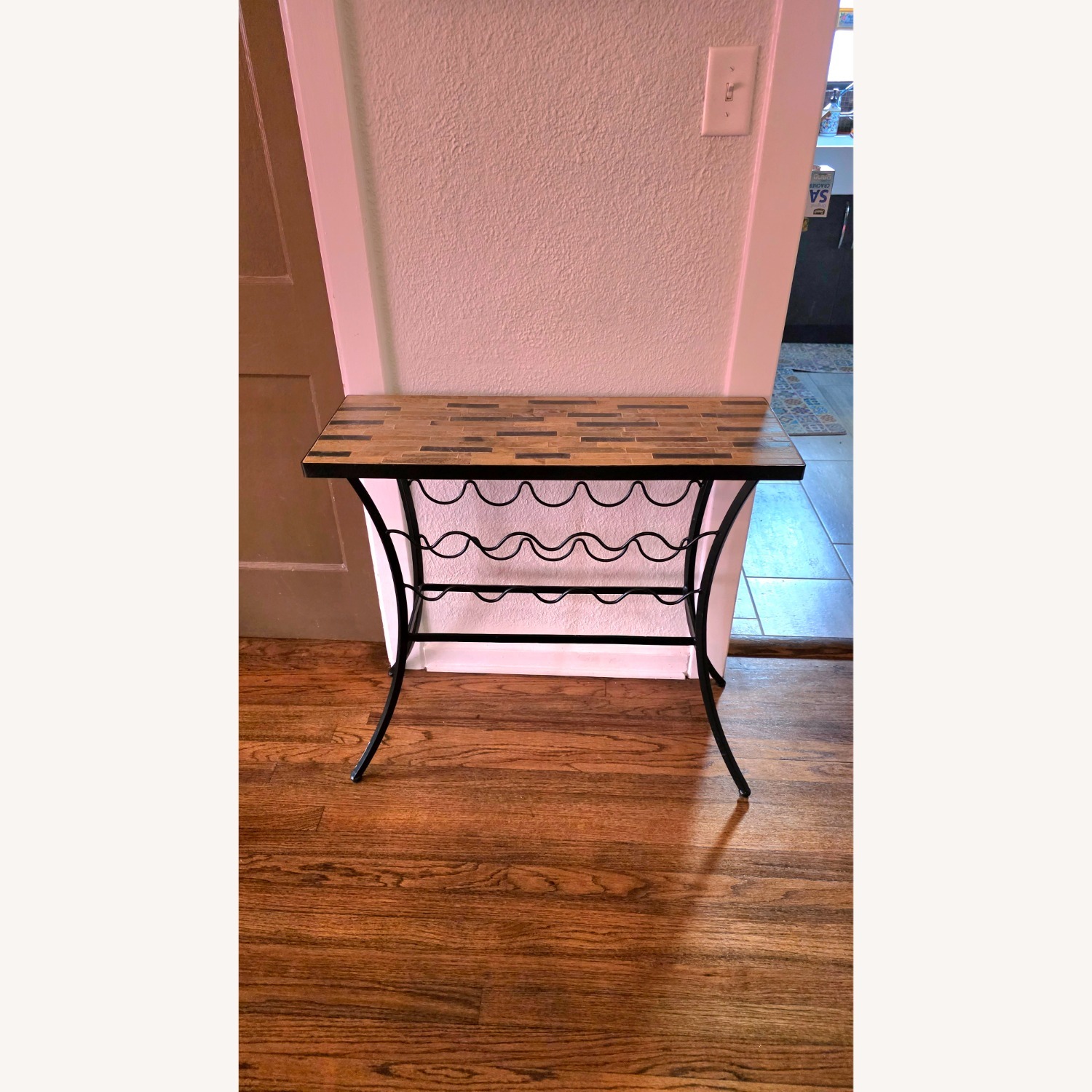 Pier 1 Imports Wrought Iron Bar Cart - image-3