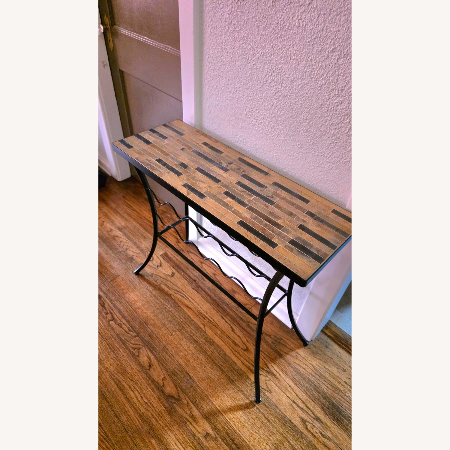Pier 1 Imports Wrought Iron Bar Cart - image-2
