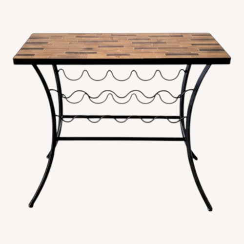 Used Pier 1 Imports Wrought Iron Bar Cart for sale on AptDeco