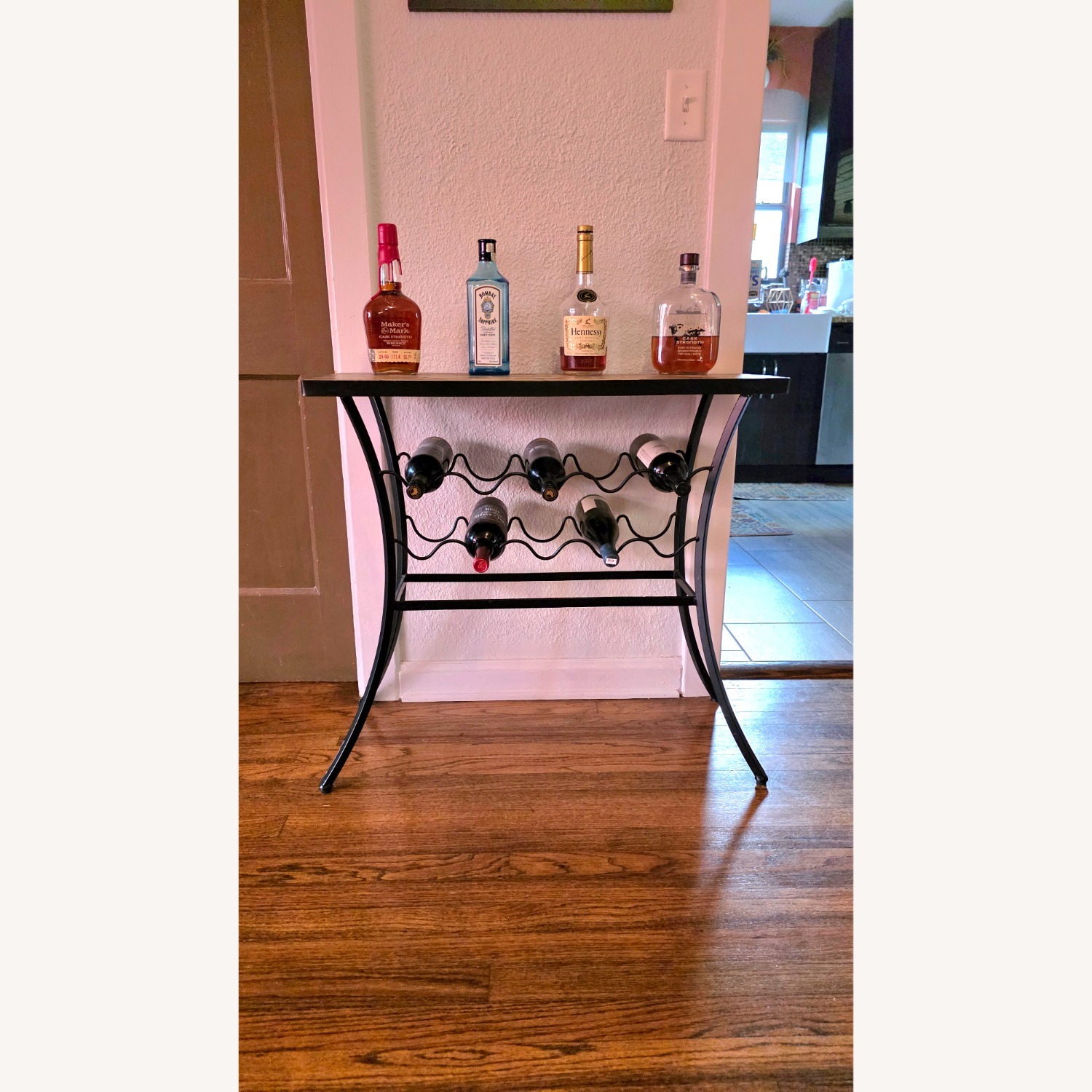 Pier 1 Imports Wrought Iron Bar Cart - image-9