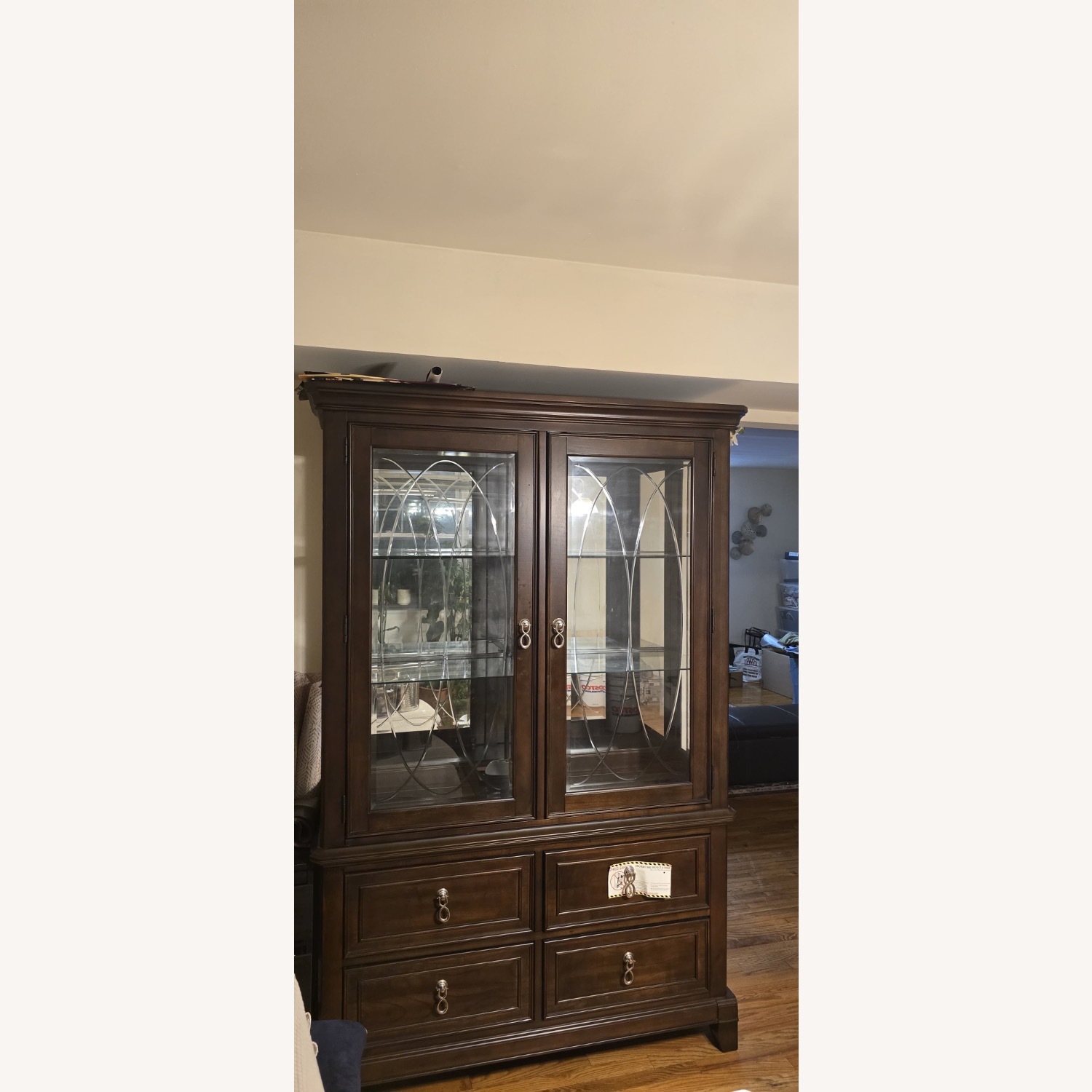 Bob's Discount Furniture Dark Brown Armoire - image-3