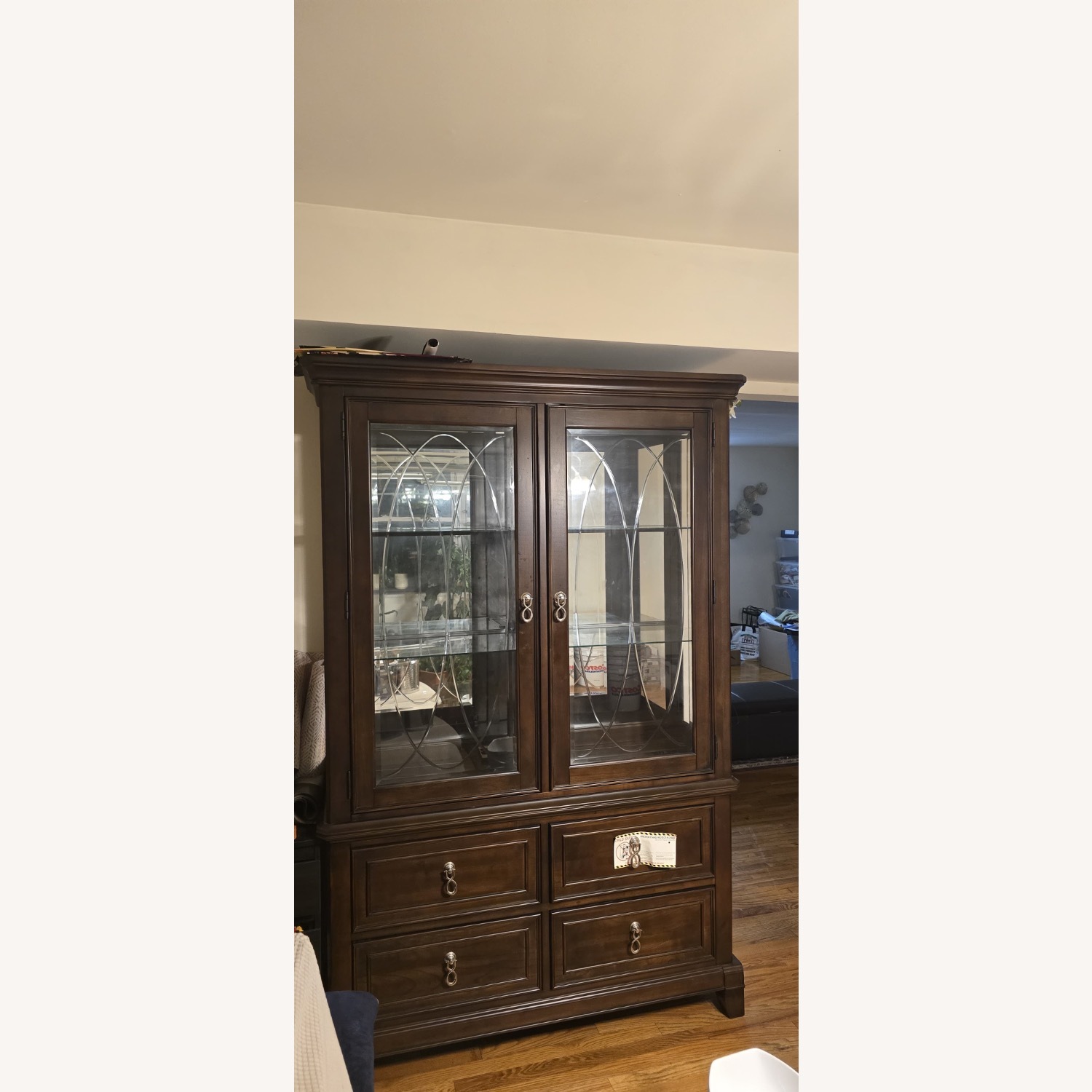 Bob's Discount Furniture Dark Brown Armoire - image-5