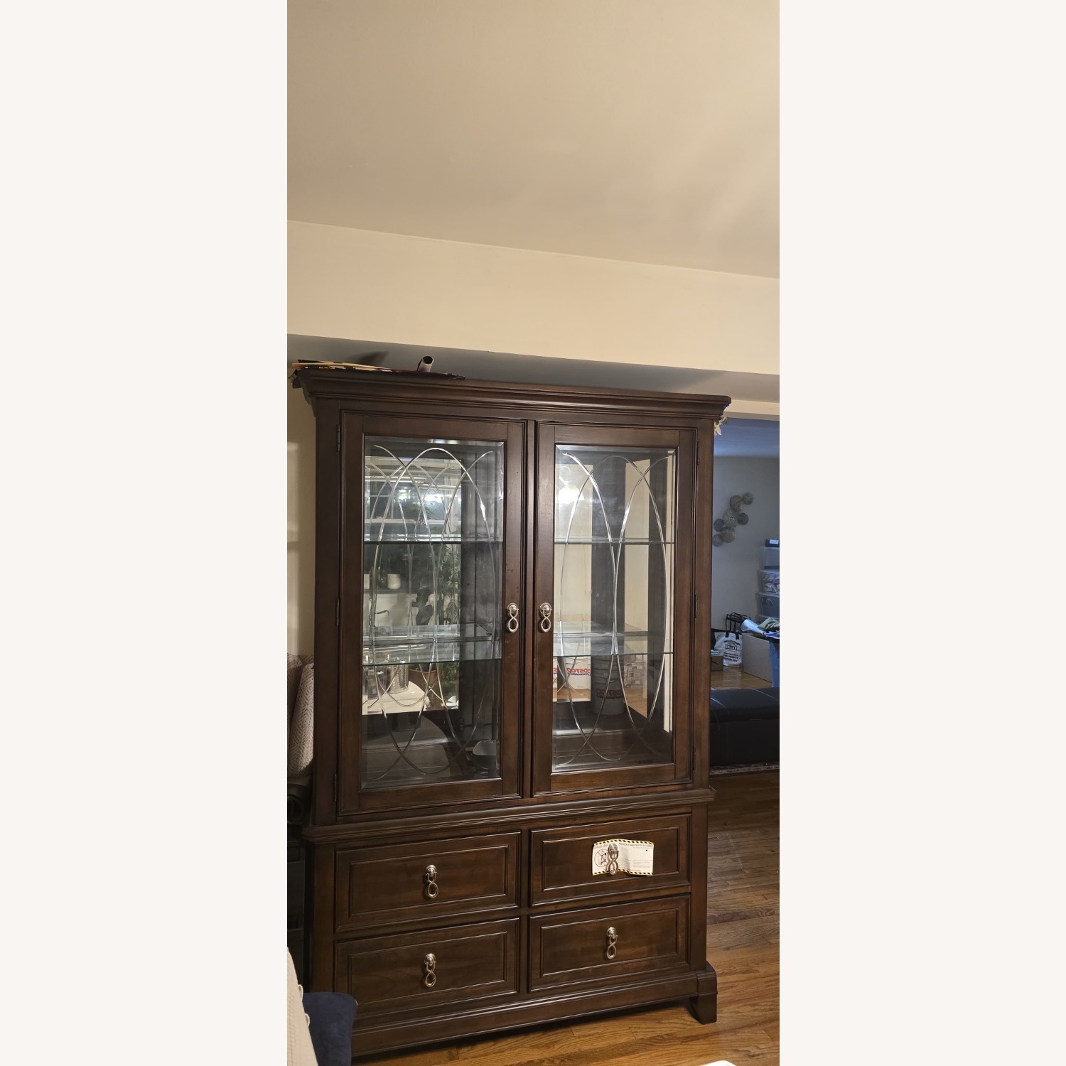 Bob's Discount Furniture Dark Brown Armoire - image-4