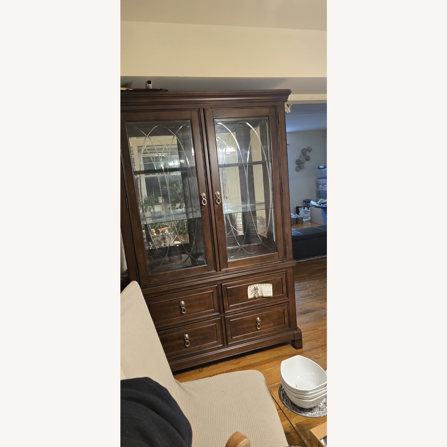Bob's Discount Furniture Dark Brown Armoire - image-1