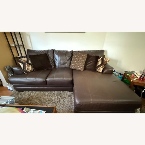 Used Jackson Furniture Dark Brown Sectional W Chaise for sale on AptDeco
