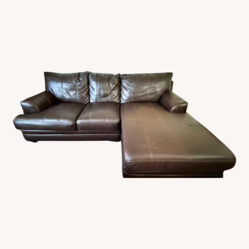 Used Jackson Furniture Dark Brown Sectional W Chaise for sale on AptDeco