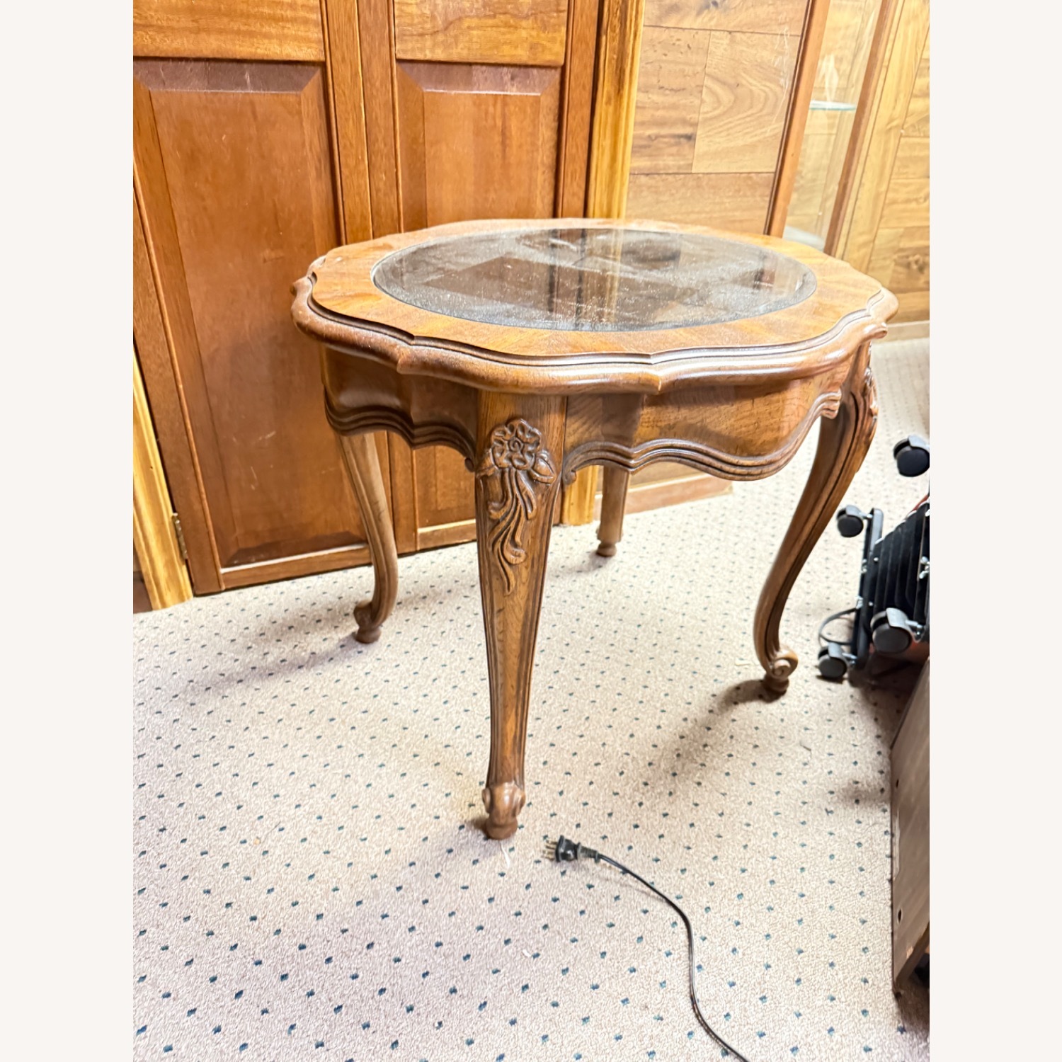 Thomasville Light Brown Wood Coffee Table - image-5