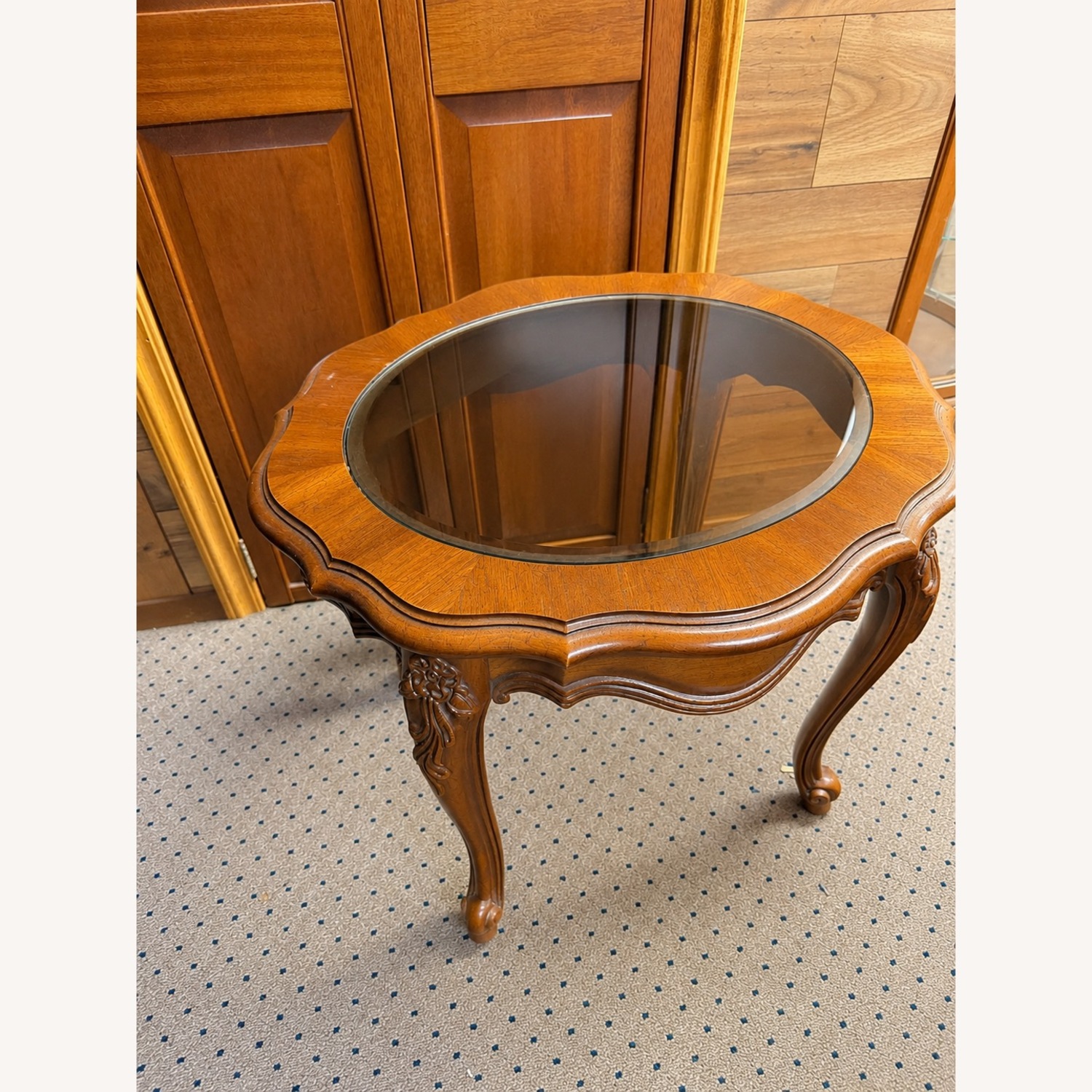 Thomasville Light Brown Wood Coffee Table - image-3