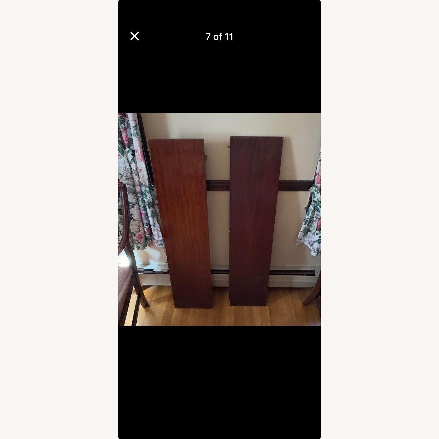 Vintage/Antique Dark Brown Wood Dining Table - image-5