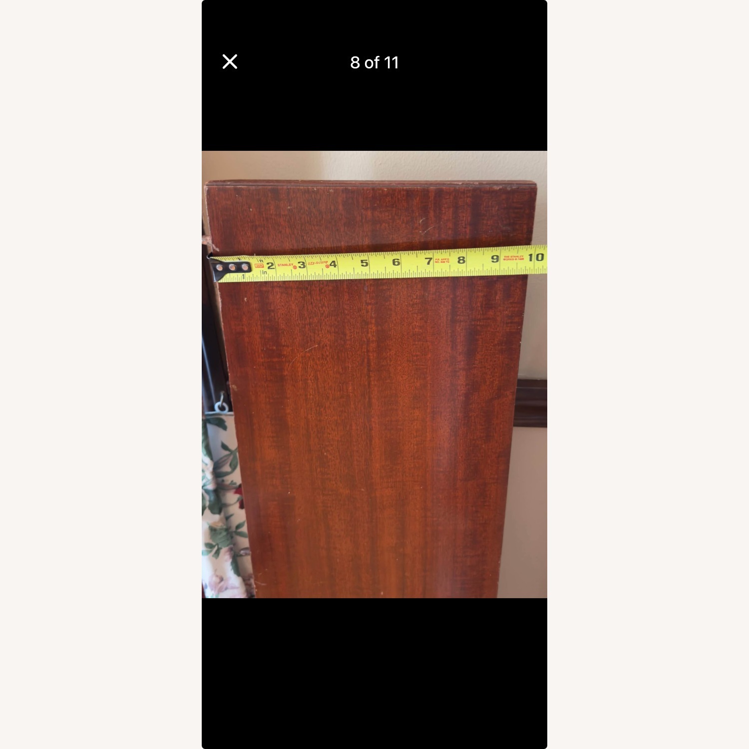 Vintage/Antique Dark Brown Wood Dining Table - image-6