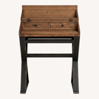 World Market Dark Brown Wood Desk