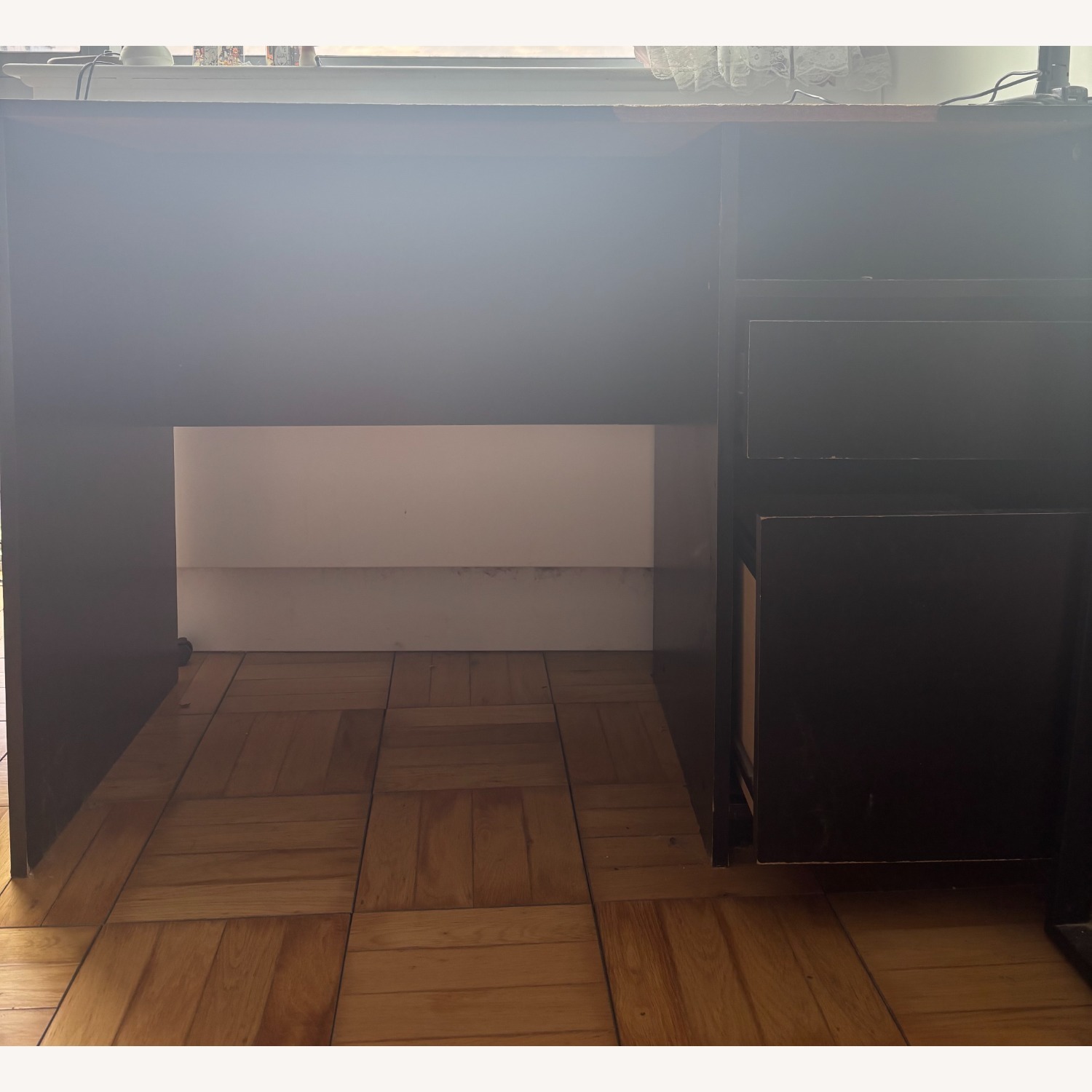 Target Room Essentials Dark Brown Wood Desk - image-2