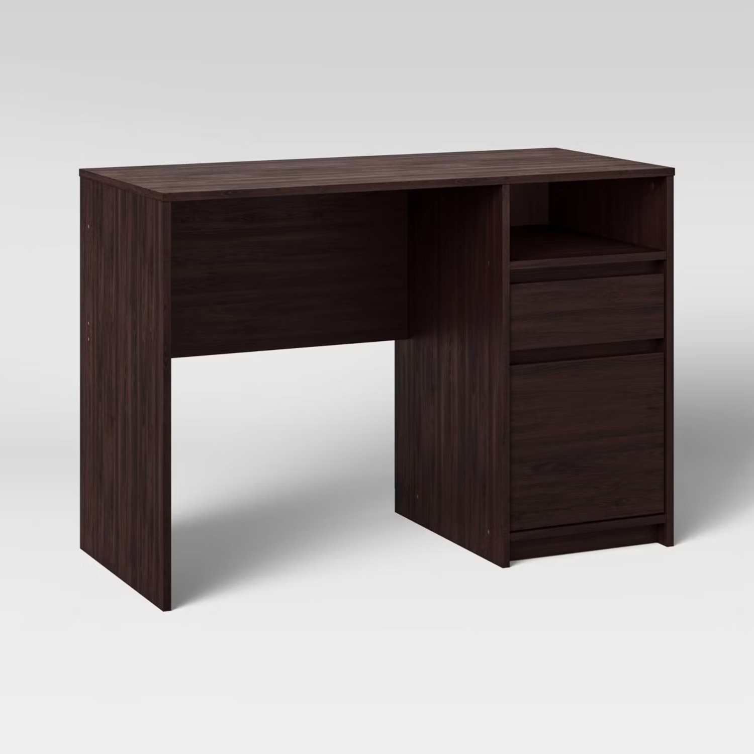 Target Room Essentials Dark Brown Wood Desk - image-4