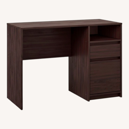 Used Target Room Essentials Dark Brown Wood Desk for sale on AptDeco