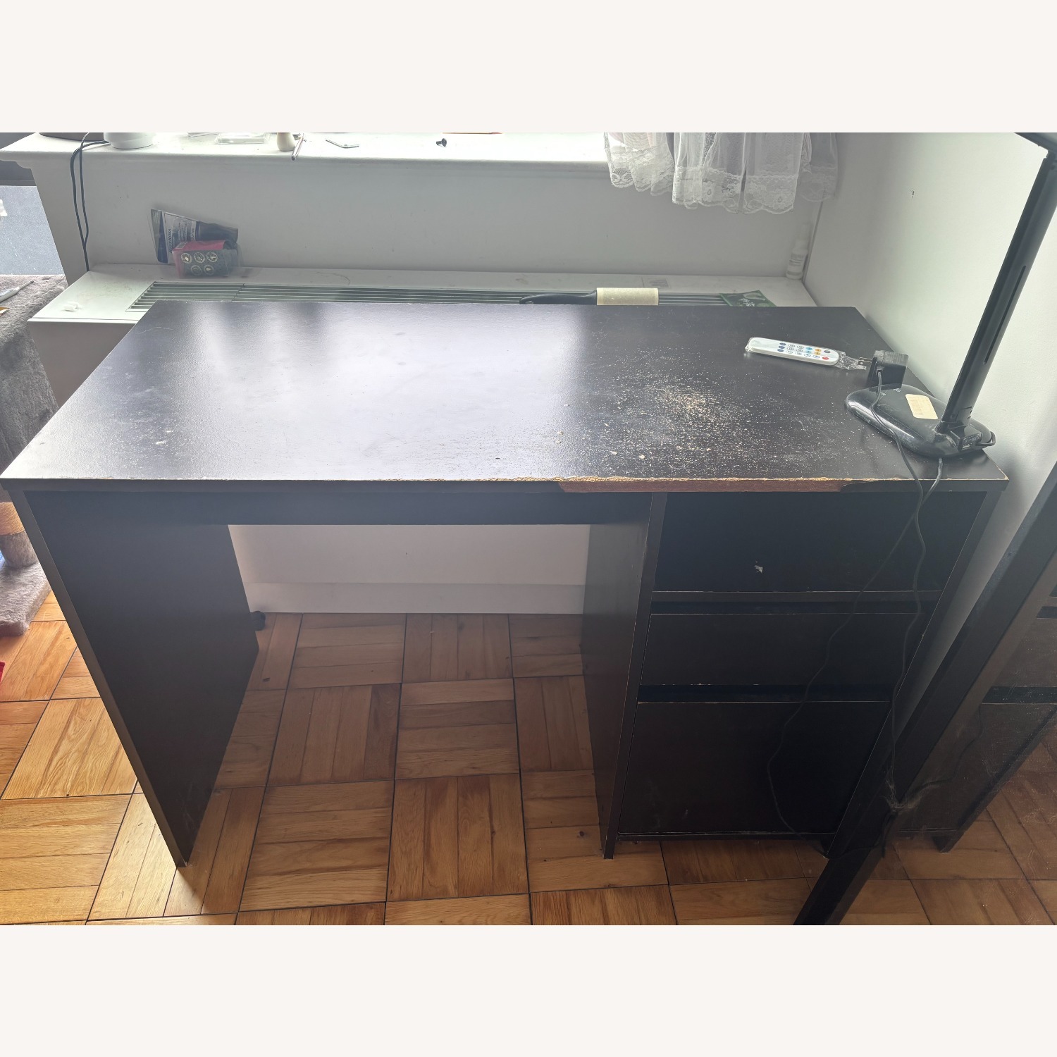 Target Room Essentials Dark Brown Wood Desk - image-3