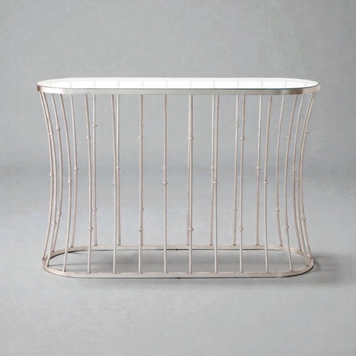 Used Global Views Aurora Brushed Nickel Console for sale on AptDeco