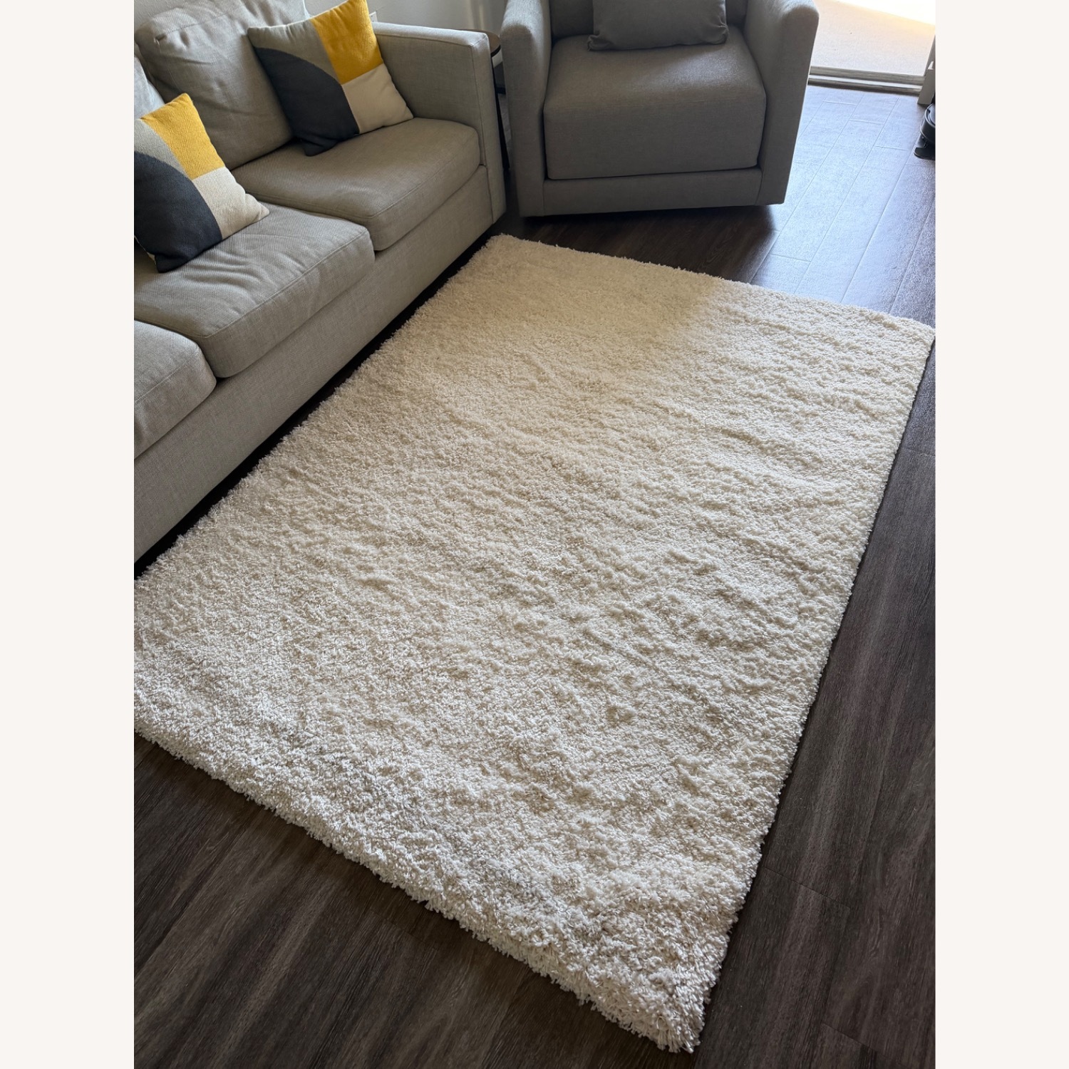 Target Threshold White Area Rug 5' x 7' - image-1