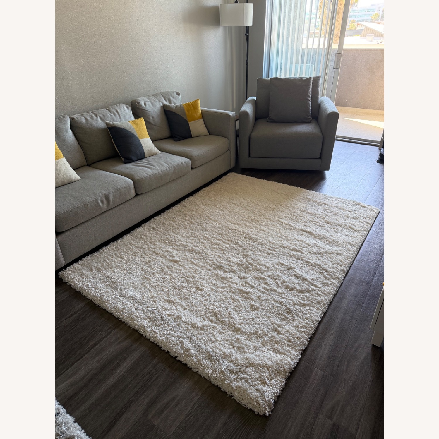 Target Threshold White Area Rug 5' x 7' - image-2