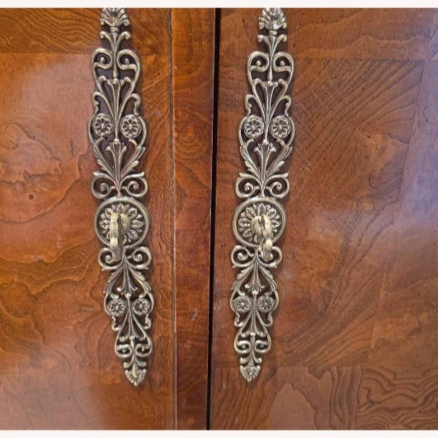 Dark Brown Wood Armoire - image-6