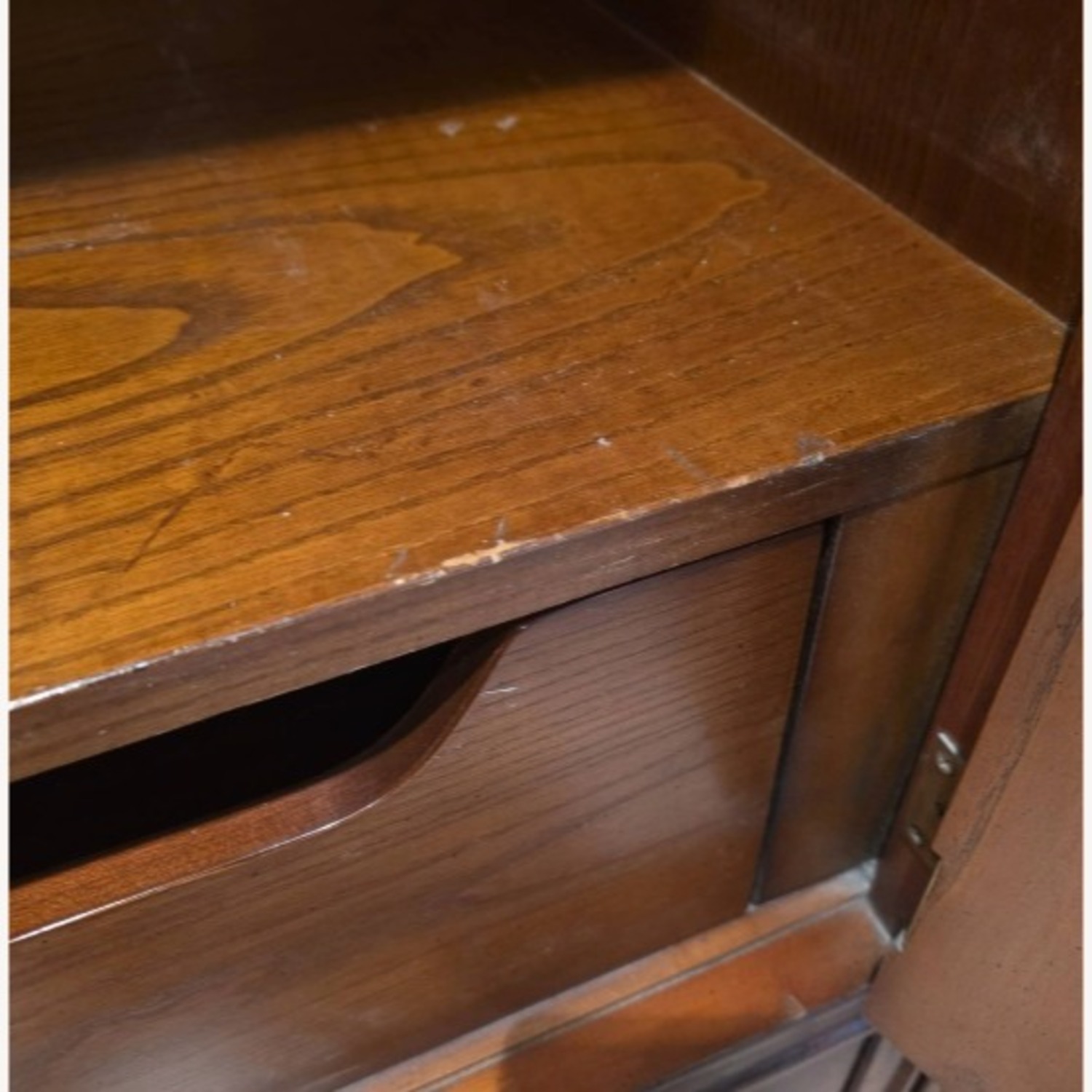 Dark Brown Wood Armoire - image-2