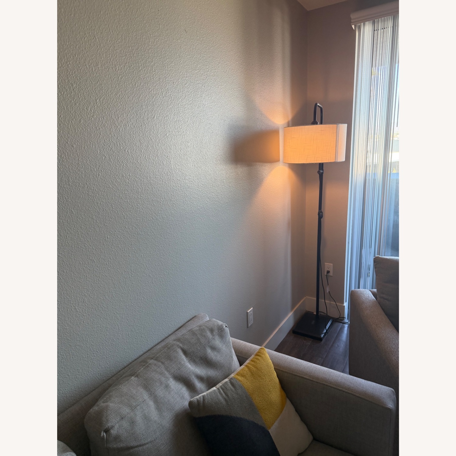 Target Threshold Black Metal Floor Lamp - image-2