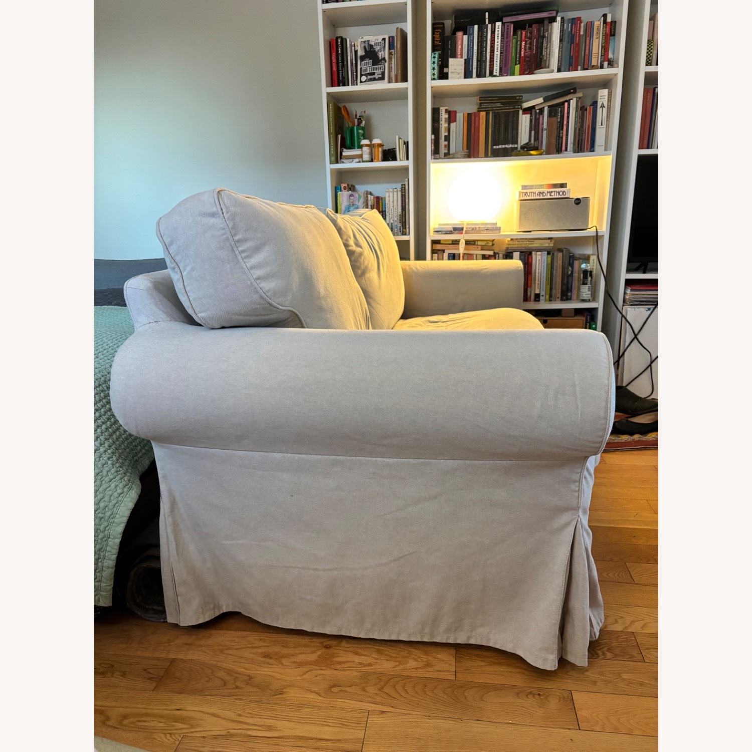 IKEA Ektorp White Fabric Loveseat - image-3
