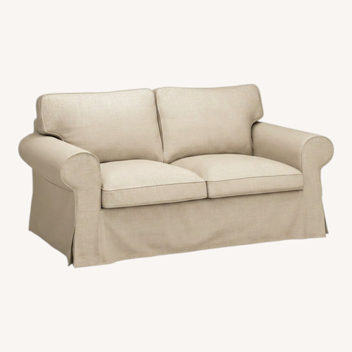 Used IKEA Ektorp White Fabric Loveseat for sale on AptDeco