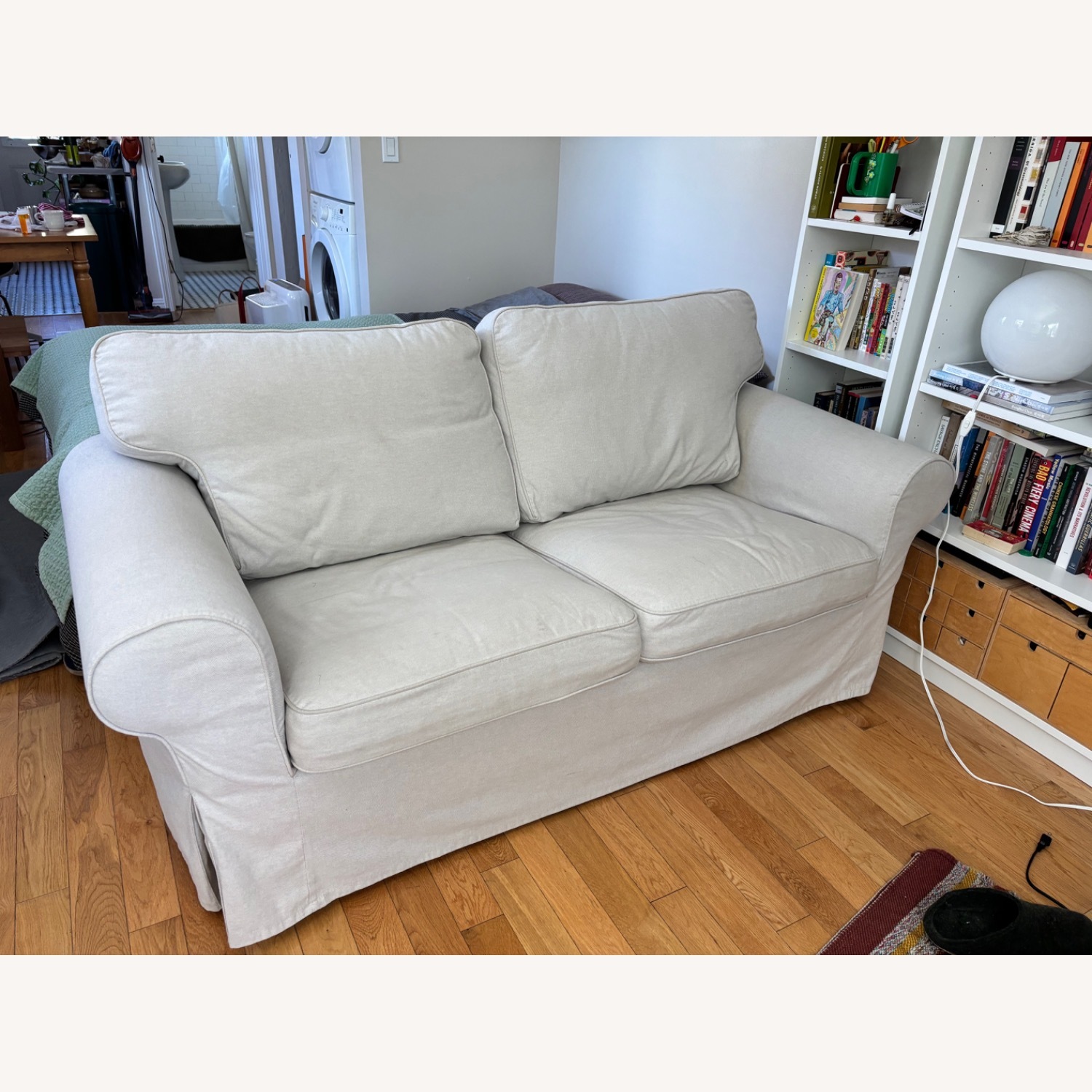 IKEA Ektorp White Fabric Loveseat - image-2