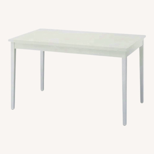 Used IKEA Laneberg White Dining Table for sale on AptDeco