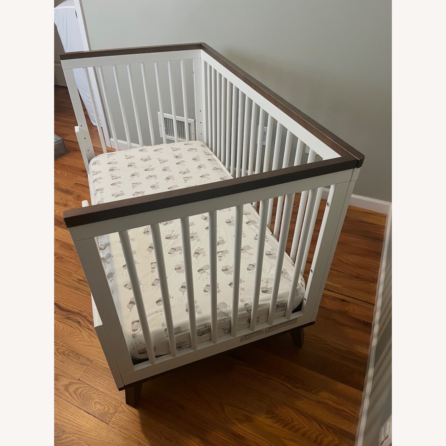 Babyletto Scoot White Wood Crib - image-4