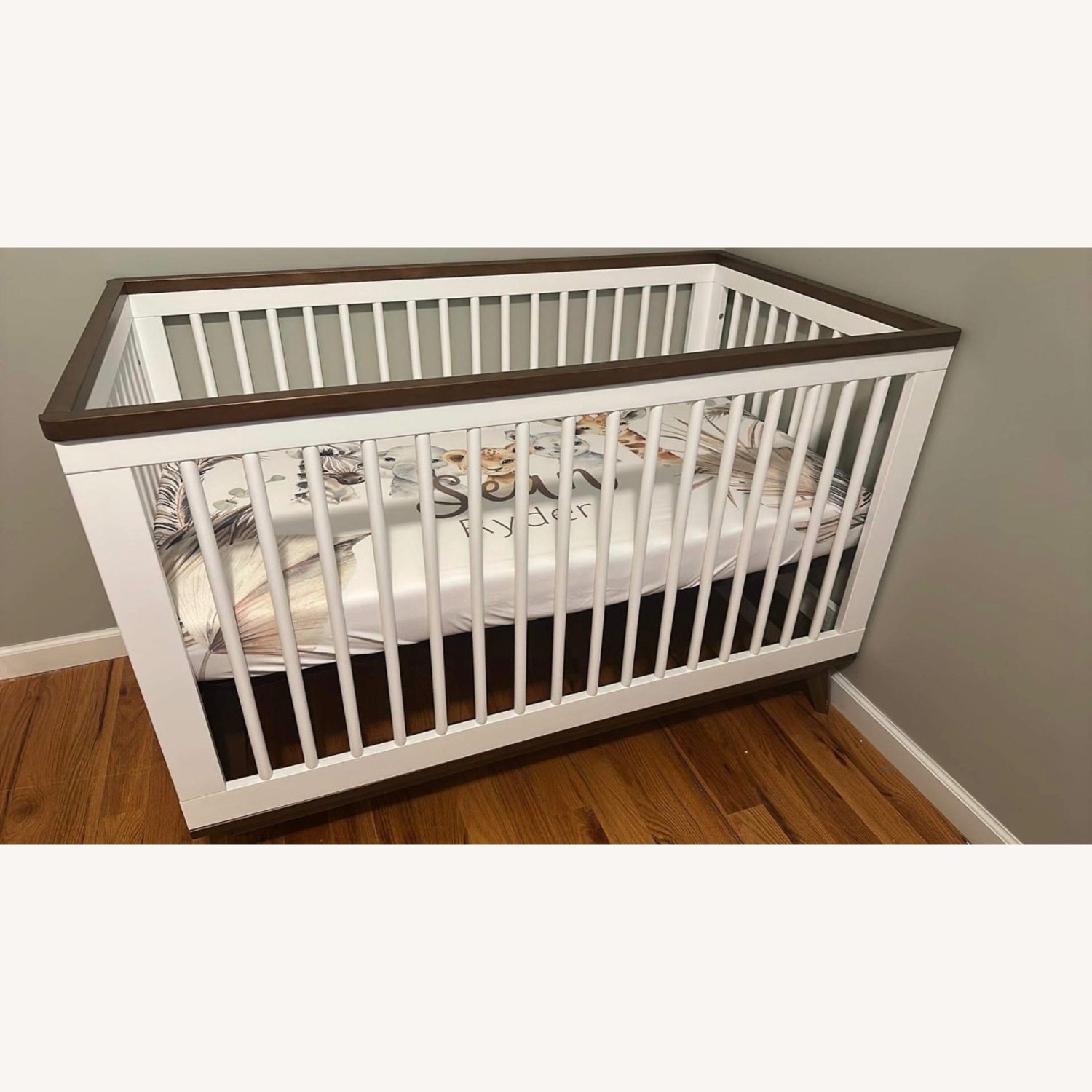 Babyletto Scoot White Wood Crib - image-5