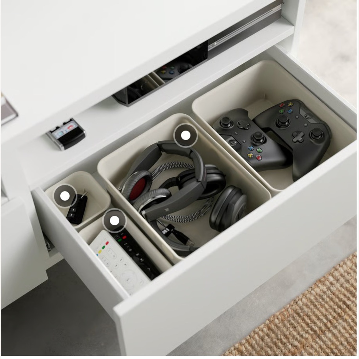 IKEA BESTA TV Bench with Drawers - image-6