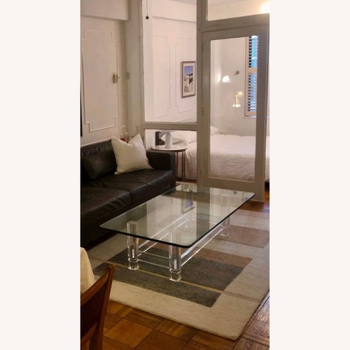 Used Lucite Large and Thick Coffee Table for sale on AptDeco