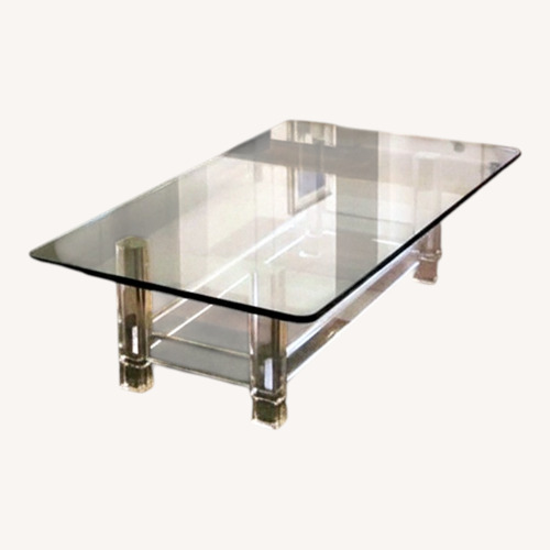 Used Lucite Large and Thick Coffee Table for sale on AptDeco