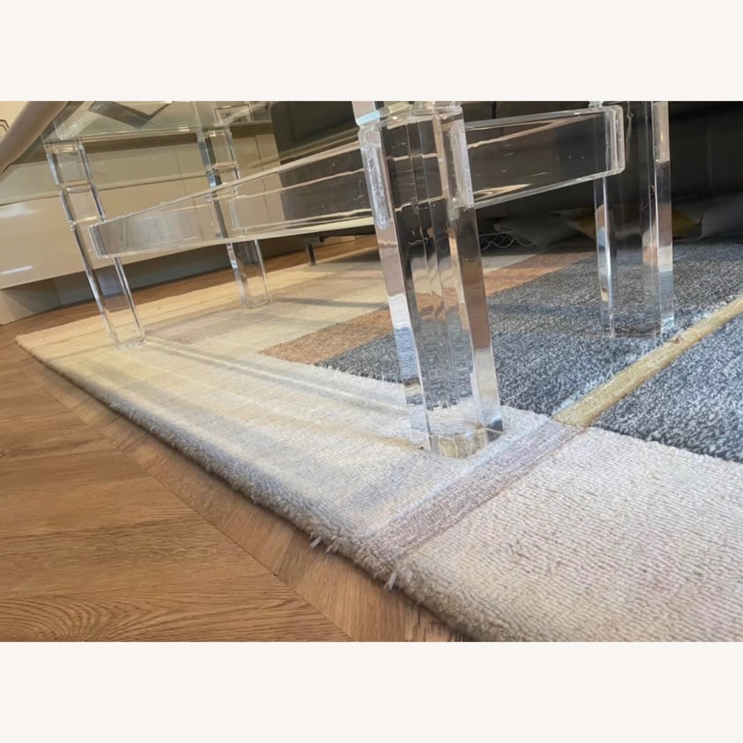 Lucite Large and Thick Coffee Table - image-5
